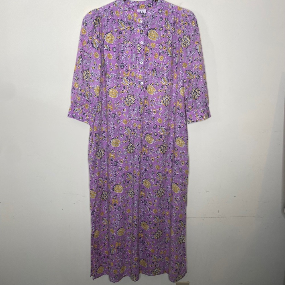 dRA Purple Button Down Shirt Dress
